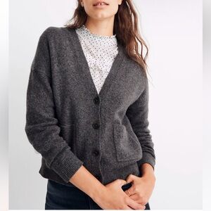 Madewell Short Kent Ex-Boyfriend Cardigan Sweater